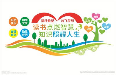 校園文化墻圖片